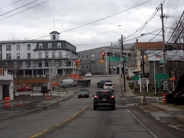 Intersection of Route 23 and Route 284