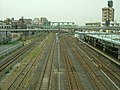 동일본여객철도 도호쿠 본선의 3복선 구간 (와라비역 일대) 선로의 외형상으로 볼 때 대한민국의 경부선 서울역 - 구로역 사이의 구간과 거의 비슷한 선형을 가지고 있으며, 사진상에서는 7개의 선로가 찍혀 있지만, 좌측으로부터 2번째 선로는 사용되지 않는 상태이다.