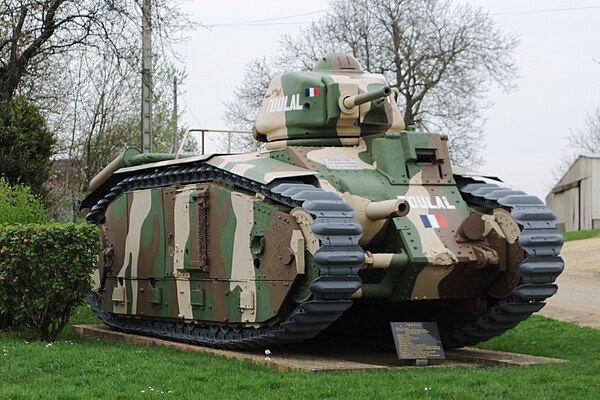 A Char B1 tank. French tanks were usually given names by their crews.