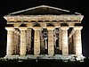 Temple of Hera II (c 450 BC) at night