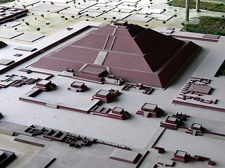 A reconstruction of Teotihuacán's Pyramid of the Sun
