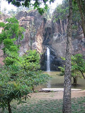 Die letzte Stufe des Chat Trakan-Wasserfalls