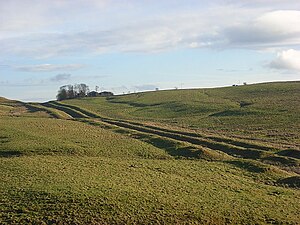 The Vallum, Hadrian's Wall, Cawfields The Vallum, Hadrian's Wall, Cawfields - geograph.org.uk - 1068619.jpg