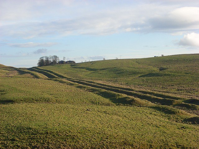 The Vallum, Hadrian's Wall, Cawfields