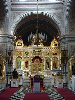 Ikonostasen af Tammerfors' ortodokse kirke