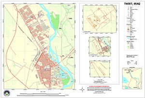 Map of Tikrit. Al Sahra Airport is another name for Camp Speicher. Tikrit Map.jpg