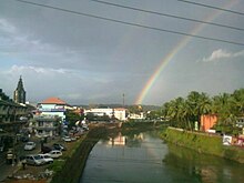 Pala town on the banks of the  Meenachil