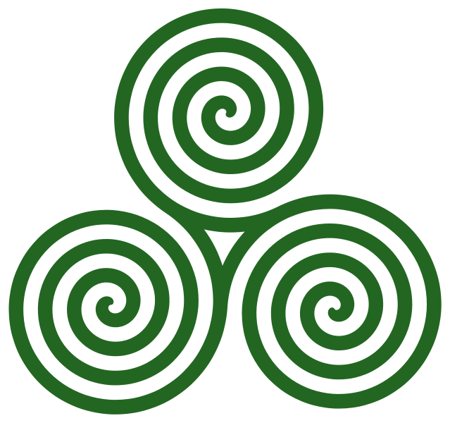 File:Triple-Spiral-4turns green transparent.svg