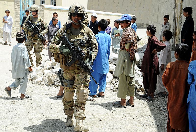 File:U.S. Army Sgt. Jason McIntosh, center, with Alpha Company, 1st Battalion, 143rd Infantry Regiment, Texas Army National Guard, provides security as members of Kunar Provincial Reconstruction Team (PRT) visit 120526-F-NG741-278.jpg