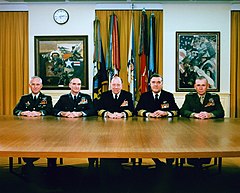 The Joint Chiefs of Staff in 1986.