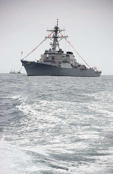 File:US Navy 050520-N-9851B-009 The Arleigh Burke-class guided missile destroyer USS Fitzgerald (DDG 62) sits at anchor in full dress in Shimoda Bay.jpg