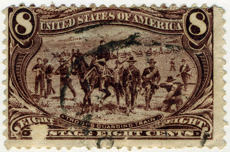 File:US stamp 1898 8c Troops Guarding Train.jpg