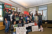 University Of New Mexico students expressing solidarity with Shahbag movement