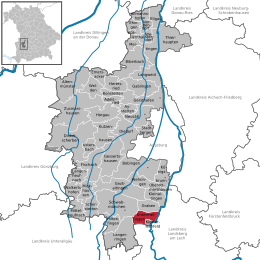 Untermeitingen - Localizazion