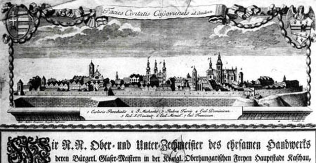 The military base in Košice at the end of the 18th century