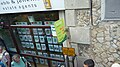 English: The bus stop flags at the Ventnor Boots bus stop, Church Street, Ventnor, Isle of Wight. When seen, the bus stop was served by Southern Vectis routes 3 and 6, and Wightbus routes 16 and 31. On 4 September 2010, the Rail Link service 16 was withdrawn. The section of route 16 to St Lawrence was replace by a limited service by the extension of route 31, and to achieve this route 31 was thinned elsewhere.