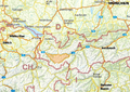 location of Verwall mountain range, South of Germany (D) and North of Ischgl and Switzerland (Ch, → Scuol)