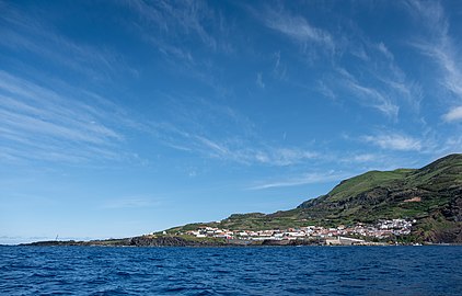 Vila do Corvo shoreline, Corvo Island, Azores, Portugal