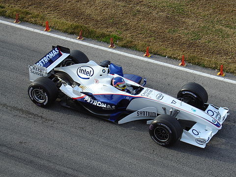 Jacques Villeneuve w bolidzie BMW Sauber F1.06 w sezonie 2006