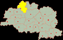 District de Verchnjadzvinsk - Localisation