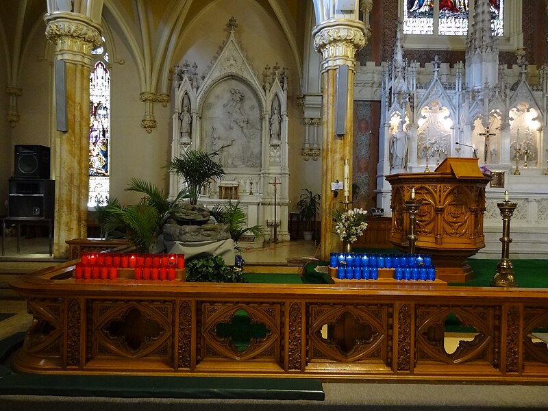 File:Votive candles in Saint Patrick Church; Lowell, MA; 2012-05-19.JPG