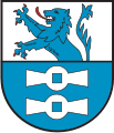 Wappen von Ruthweiler mit zwei Mühleisen im Schildfuß