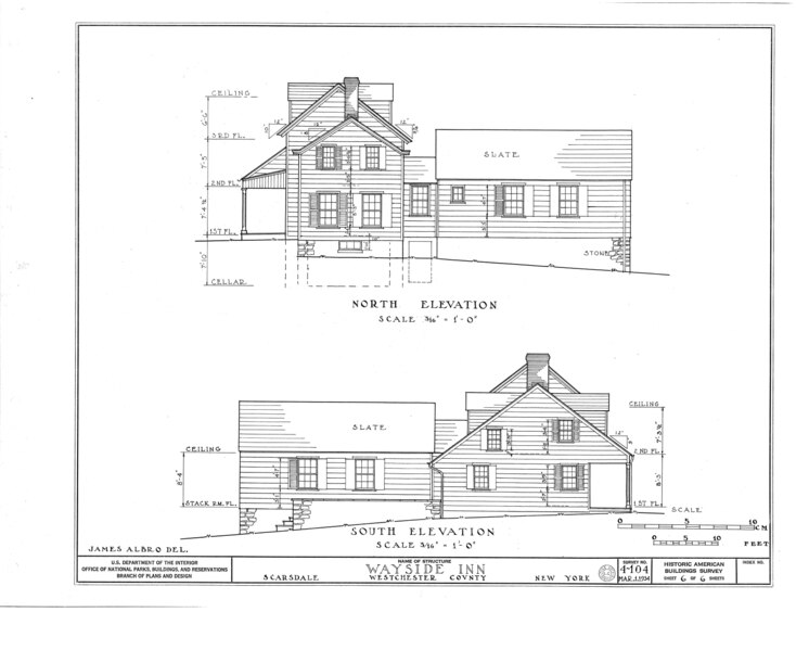 File:Wayside Inn, Post Road and Wayside Lane, Scarsdale, Westchester County, NY HABS NY,60-SCARD,2- (sheet 6 of 6).tif