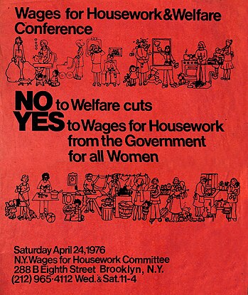 A poster advertising a conference that would address cuts to welfare programs from the Nixon and Ford presidential admiinistrations.