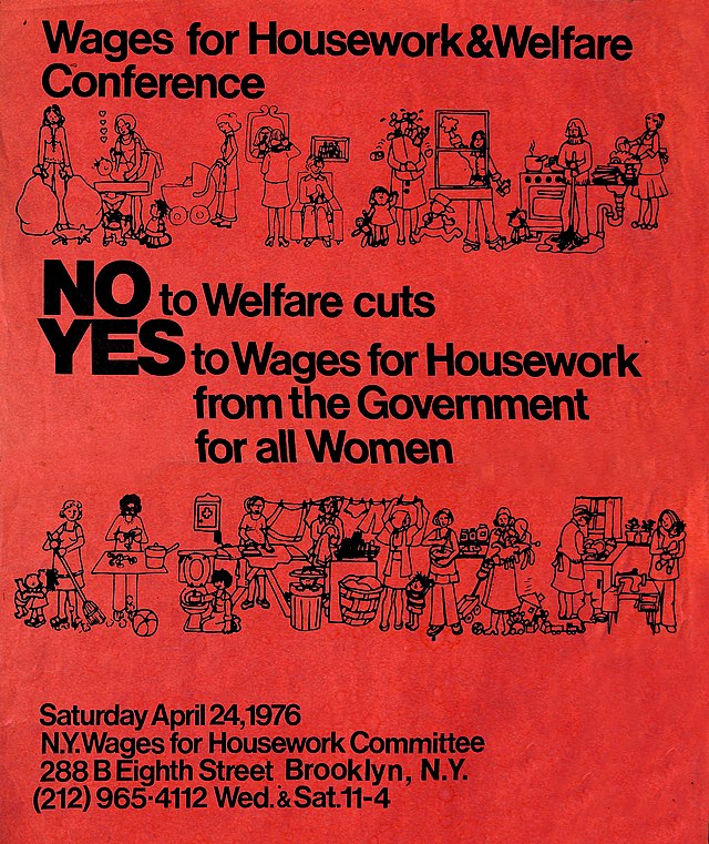 A poster advertising a conference that would address cuts to welfare programs from the Nixon and Ford presidential admiinistrations.