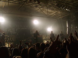 The band performing in Cologne in 2013 While She Sleeps 1.JPG