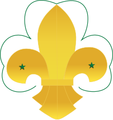 WikiProject Scouting fleur-de-lis trefoil.svg