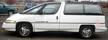 An early Pontiac Trans Sport, the side view of which may explain why the van was commonly nicknamed the "Dustbuster". Wiki cars 210.jpg