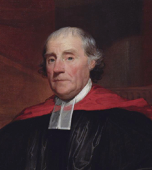 In his work on the short-lived 1786 American prayer book, William Smith (pictured) is thought to have embraced the proposals of Free and Candid Disquisitions. WilliamSmithCropped.PNG