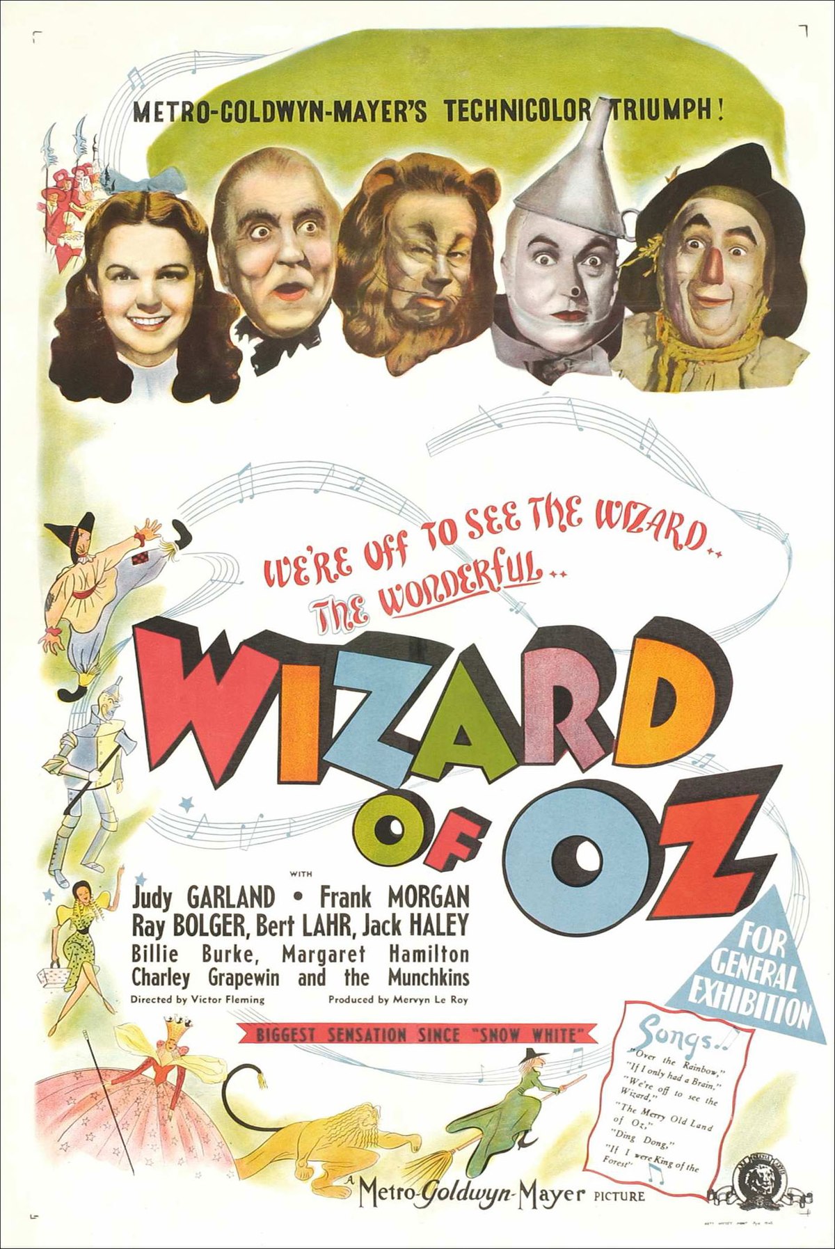 THE WIZARD OF OZ 1939 39 CLASSIC ORIGINAL CINEMA FILM MOVIE PRINT PREMIUM POSTER