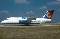 Авиакомпания World Airlines BAe 146-200A Durand.jpg