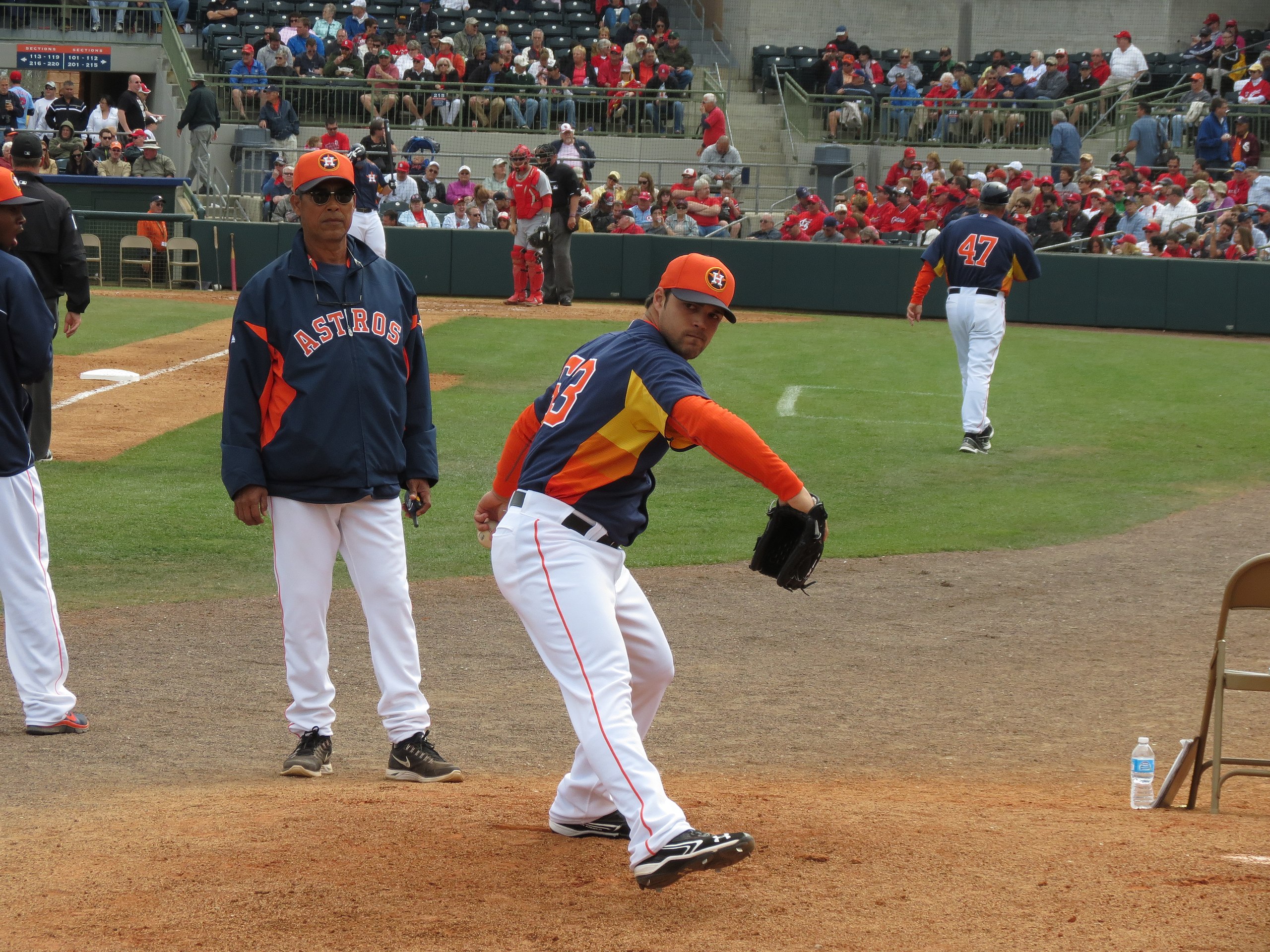 File:Xavier Cedeño pitching for Houston Astros in 2013 Spring