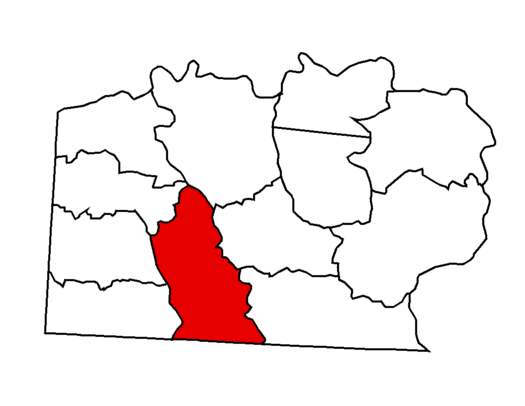 Location of Deep Creek Township in Yadkin County, N.C. YadkinCountyNC--DeepCreekTwp.PNG