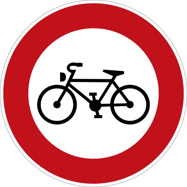 File:Zeichen 254 - Verbot für Radfahrer, StVO 1970.svg