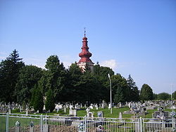 Kráskarebrény görögkatolikus temploma és a temető