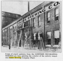 Zoller Brewing, April 1935 Zoller Brewing Quad-City Times.png