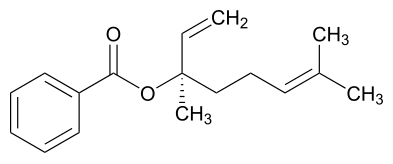 File:(R)-Linalyl benzoate.svg