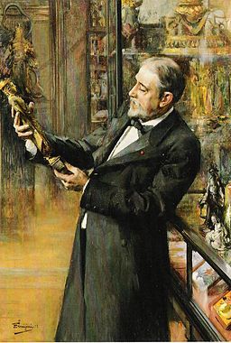 Émile Guimet in his museum, by Ferdinand Jean Luigini, 1898