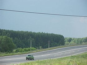 O E115 ao norte de Moscou