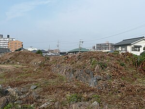The ruins of the Jōjō Castle