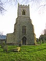 -2020-11-20 The tower and west facing elevation, Saint Mary’s, Baconsthorpe, Norfolk.JPG