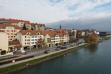 Stadtteil Lent am Ufer der Drau