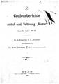 Semesterbericht 1891-1893