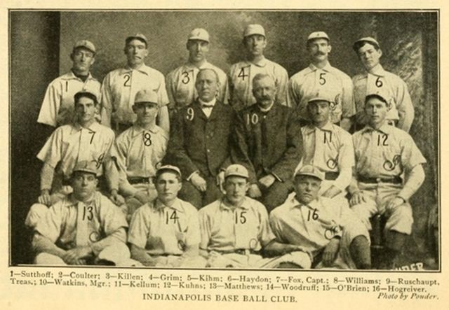 The 1902 Indianapolis Indians, winners of the first American Association championship
