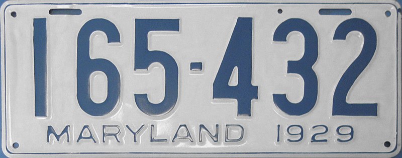 File:1929 Maryland plate.jpg