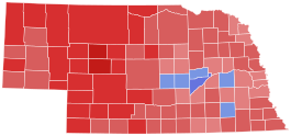 1952 Nebraska gubernatorial election results map by county.svg